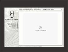 Tablet Screenshot of halliecohndesigns.com
